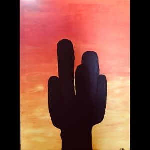 Painting of Arizona Sunset 3 x 4